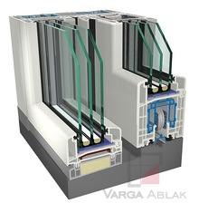 Műanyag Gealan S-9000 82,5mm EMELŐ-TOLÓ AJTÓK